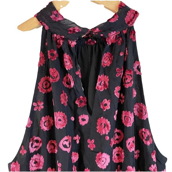 NWT Ramy Brook Women's Naima Mini Dress Velvet Burnout Sleeveless Party Medium - Picture 8 of 13